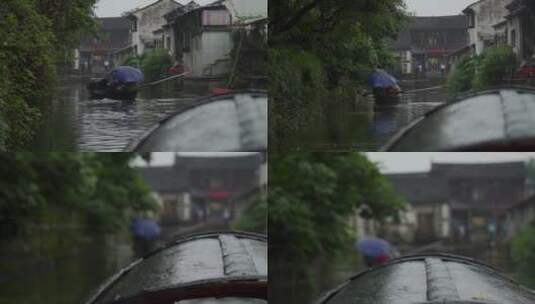 绍兴书圣故里题扇桥水乡风景4K视频高清在线视频素材下载
