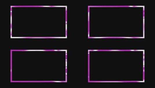 紫色通道循环方框1高清在线视频素材下载