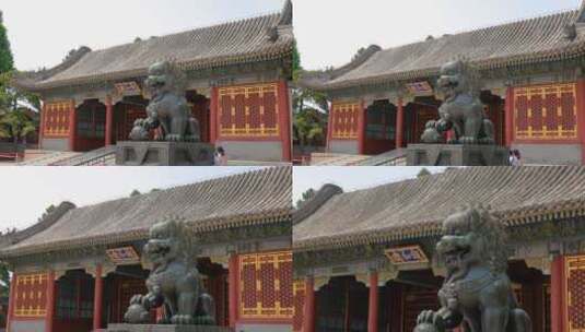 北京颐和园大门4K拍摄高清在线视频素材下载
