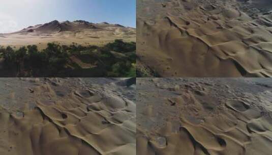 武威沙漠航拍空镜高清在线视频素材下载