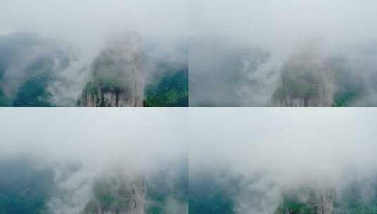 云海中的山峰高清在线视频素材下载