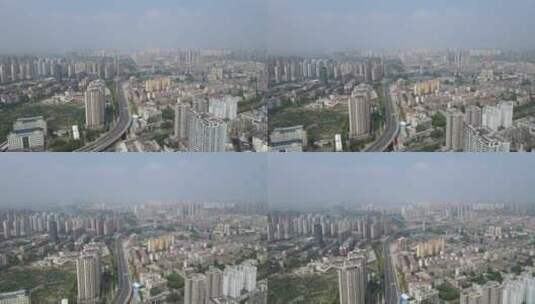 湖北襄阳城市高架立交桥高清在线视频素材下载