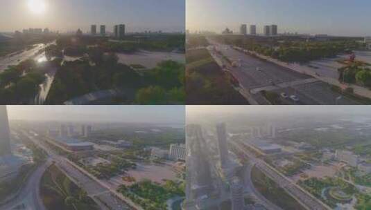 银川人民广场北京路 4k.01高清在线视频素材下载