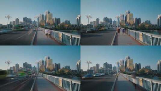 广西柳州城市风光车流延时高清在线视频素材下载