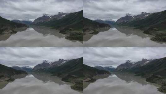 西藏318国道然乌湖安目错自然风光高清在线视频素材下载