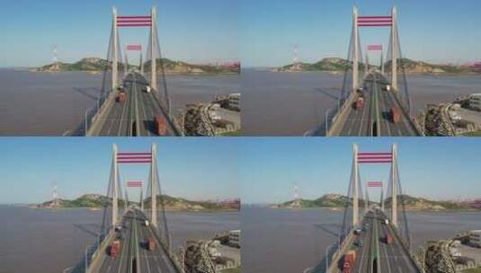 上海市东海大桥高清在线视频素材下载