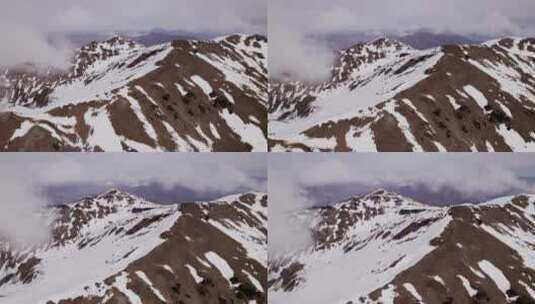 航拍新西兰雪山景观高清在线视频素材下载