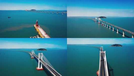 南澳跨海大桥高清在线视频素材下载