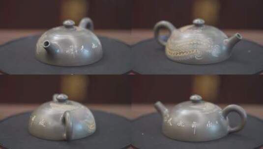 坭兴陶 茶具高清在线视频素材下载