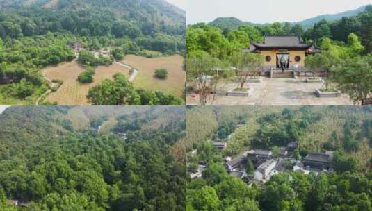 浙江湖州安吉灵峰寺（含log视频）高清在线视频素材下载