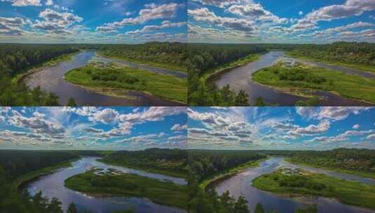 山川河流大自然景观高清在线视频素材下载