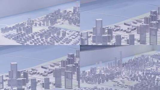 0028 城市模型实拍 城市示意图高清在线视频素材下载