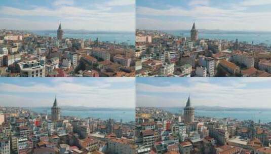 无人机拍摄城市高清在线视频素材下载