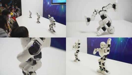 科技馆机器人跳舞【商用需购买企业授权】高清在线视频素材下载