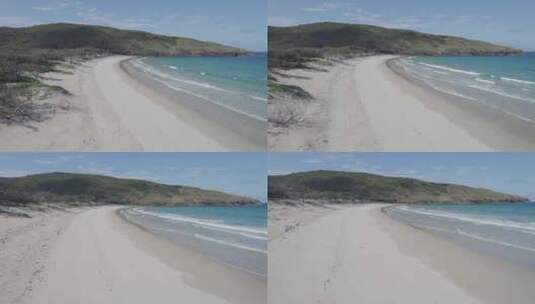 阳光明媚的夏日海滩高清在线视频素材下载