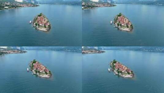 海面上的小岛高清在线视频素材下载