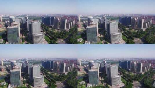 4K  航拍寿光城市风光全景高清在线视频素材下载