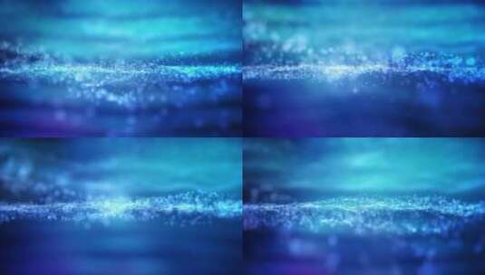 蓝色漂浮粒子背景高清在线视频素材下载