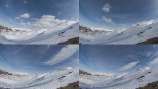 雪山上的云高清在线视频素材下载