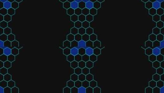 科技六边形蜂窝转场高清在线视频素材下载