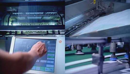 印刷机冷烫机丝印机高清在线视频素材下载