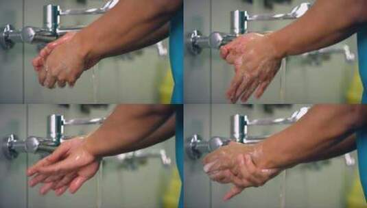 洗手 清洁 水龙头高清在线视频素材下载