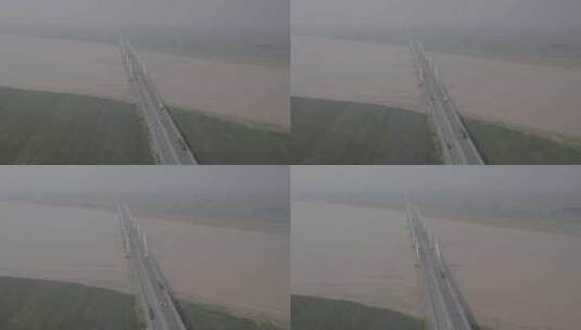 黄河大桥车流高清在线视频素材下载