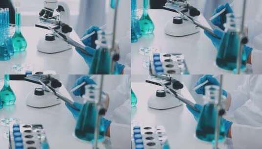 科学实验 科学家在实验室里进行实验高清在线视频素材下载