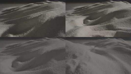 质感月球表面白色沙子特写高清在线视频素材下载