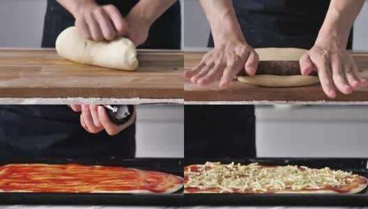 披萨制作合集高清在线视频素材下载