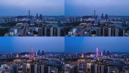 东莞城市夜景延时高清在线视频素材下载
