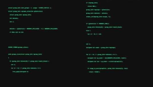 【带通道】计算机程序代码滚动高清在线视频素材下载