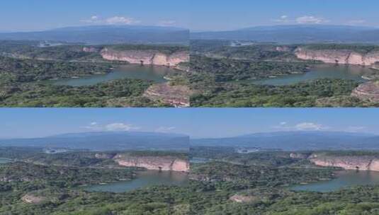 竖屏航拍福建泰宁大金湖丹霞地貌5A景区高清在线视频素材下载