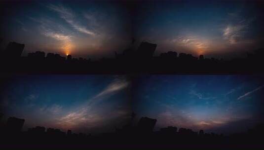 日落火烧云高清在线视频素材下载