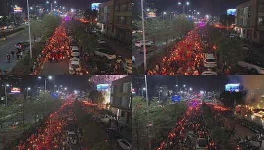 广东揭阳火把节民俗非遗高清在线视频素材下载