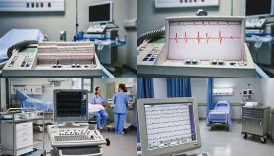 医院心电图机器医学仪器 (1)高清在线视频素材下载