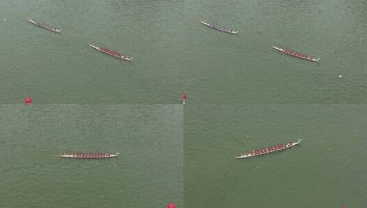端午节赛龙舟比赛航拍龙舟俯拍龙舟划桨划船高清在线视频素材下载