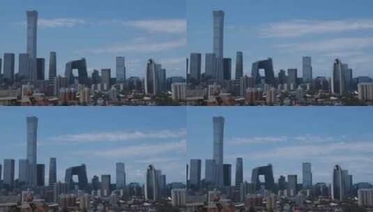 北京CBD四件套高清在线视频素材下载
