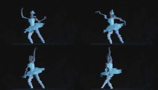 模糊的芭蕾舞者高清在线视频素材下载