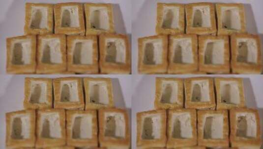 豆制品豆腐盒子高清在线视频素材下载