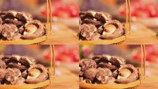 蘑菇香菇水发香菇高清在线视频素材下载