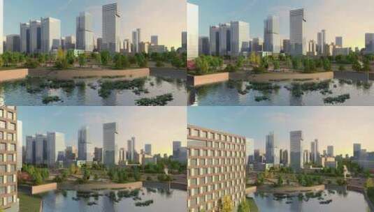 03 城市规划发展动画展示高清在线视频素材下载