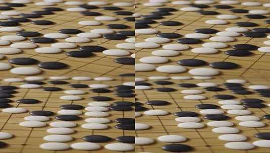 围棋棋子棋盘棋局高清在线视频素材下载