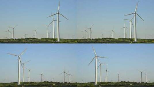 海边风力发电延时高清在线视频素材下载