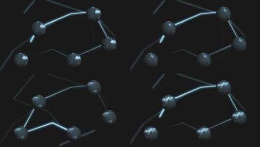地球分子结构动画高清在线视频素材下载
