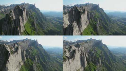 山巅景观航拍高清在线视频素材下载