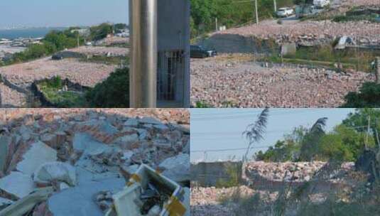 城中村拆迁废墟高清在线视频素材下载