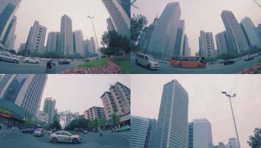 广州天河区商务CBD延时摄影拍摄4k高清在线视频素材下载