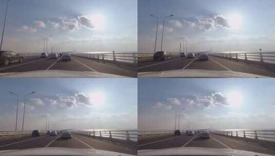 上海长江大桥崇明岛高清在线视频素材下载