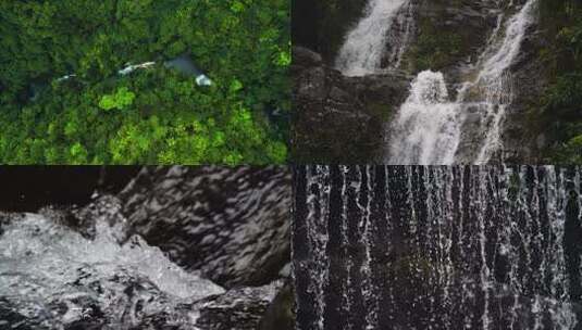 水滴 溪流 泉水 溪水 河流高清在线视频素材下载